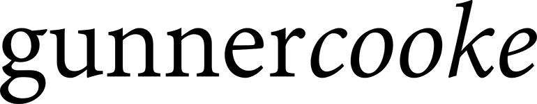 A logo for gunnercooke